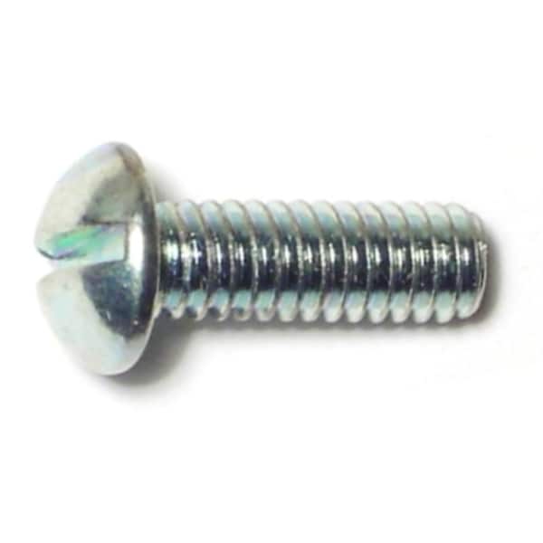Midwest Fastener #5-32 x 1/2 in Slotted Round Machine Screw, Zinc Plated Steel, 70 PK 61387 - main